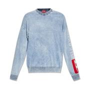 Hemelsblauwe Gebreide Kleding Ss24 Diesel , Blue , Heren