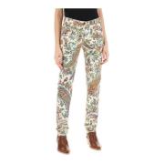 Paisley Slim Fit Denim Jeans Etro , Multicolor , Dames