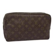 Pre-owned Canvas clutches Louis Vuitton Vintage , Brown , Dames