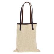 Pre-owned Canvas fendi-bags Fendi Vintage , Beige , Dames