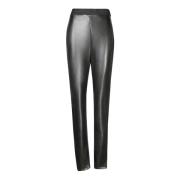 Zwarte Broek voor Vrouwen Msgm , Black , Dames