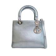 Pre-owned Leather dior-bags Dior Vintage , Blue , Dames