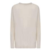 Wit Pailletten Gebreide Kleding Aw24 Fabiana Filippi , Beige , Dames