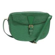 Pre-owned Leather shoulder-bags Louis Vuitton Vintage , Green , Dames