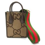 Pre-owned Canvas gucci-bags Gucci Vintage , Brown , Dames