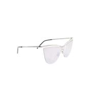 Pre-owned Metal sunglasses Yves Saint Laurent Vintage , Gray , Dames