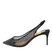 Pre-owned Mesh heels Christian Louboutin Pre-owned , Black , Dames