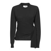 Zwarte gebreide kleding voor vrouwen Aw24 MM6 Maison Margiela , Black ...