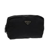 Pre-owned Nylon pouches Prada Vintage , Black , Dames