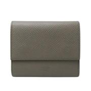 Pre-owned Leather wallets Celine Vintage , Gray , Dames