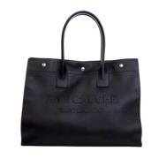 Pre-owned Leather handbags Yves Saint Laurent Vintage , Black , Dames