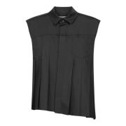 Zwarte T-shirts & Polo's voor vrouwen Sacai , Black , Dames