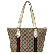 Pre-owned Canvas gucci-bags Gucci Vintage , Beige , Dames