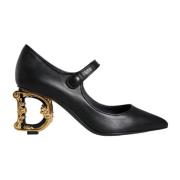 Zwarte leren Mary Jane-pumps Dolce & Gabbana , Black , Dames