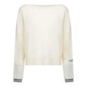 Witte Gebreide Kleding Aw24 Pinko , White , Dames