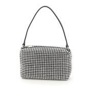 Rhinestone Mesh Handtas Alexander Wang , White , Dames