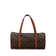 Pre-owned Canvas handbags Louis Vuitton Vintage , Brown , Dames