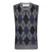 Geruite Crew Neck Vest Our Legacy , Multicolor , Heren