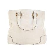 Pre-owned Leather gucci-bags Gucci Vintage , White , Dames