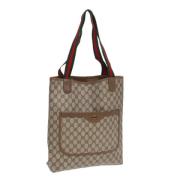 Pre-owned Leather handbags Gucci Vintage , Beige , Dames