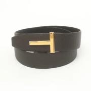 Pre-owned Leather belts Tom Ford Pre-owned , Black , Dames