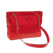 Pre-owned Leather shoulder-bags Chanel Vintage , Red , Dames