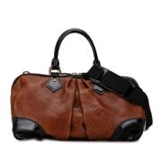 Pre-owned Leather handbags Louis Vuitton Vintage , Brown , Dames