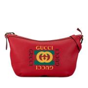 Pre-owned Leather handbags Gucci Vintage , Red , Dames