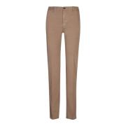 Beige Slim Fit Katoenen Broek Incotex , Beige , Heren