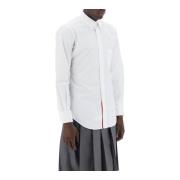 Slim-fit katoenen popeline overhemd Thom Browne , White , Heren