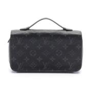 Pre-owned Leather wallets Louis Vuitton Vintage , Black , Dames