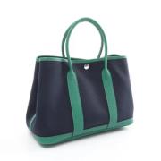 Pre-owned Leather handbags Hermès Vintage , Blue , Dames