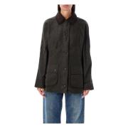 Klassieke Beadnell Waxjas Barbour , Green , Dames