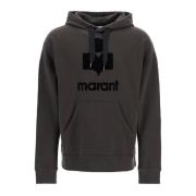 Oversized Miley Hoodie met Logo Print Isabel Marant , Brown , Heren