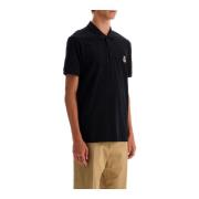 Teddy Bear Polo Shirt Moschino , Black , Heren