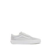 Klassieke Canvas Sneakers met Leren Accenten Vans , Gray , Heren