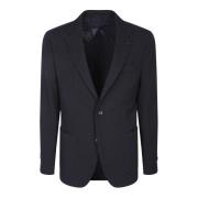 Blauwe Blazer voor Mannen Lardini , Blue , Heren