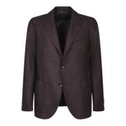 Bruine Blazer Stijlvolle Look Lardini , Brown , Heren