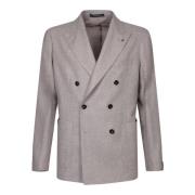 Elegante Beige Blazer Aw24 Tagliatore , Beige , Heren