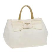 Pre-owned Nylon handbags Prada Vintage , White , Dames