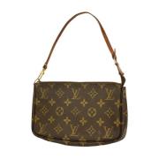 Pre-owned Canvas clutches Louis Vuitton Vintage , Brown , Dames