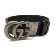 Pre-owned Leather belts Gucci Vintage , Black , Dames