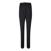 Zwarte Wollen Broek Hoge Taille Jacquemus , Black , Dames