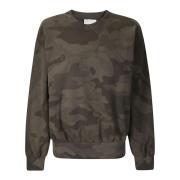 Katoenen Crew Neck Sweatshirt Aries , Green , Dames