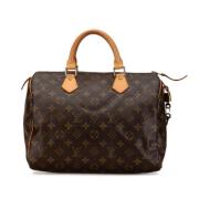 Pre-owned Canvas handbags Louis Vuitton Vintage , Brown , Dames