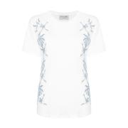 Off White T-shirt Dames Casual Wear Ermanno Scervino , White , Dames