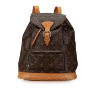 Pre-owned Canvas backpacks Louis Vuitton Vintage , Brown , Dames