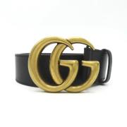 Pre-owned Leather belts Gucci Vintage , Black , Dames