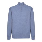 Blauwe Gebreide Kleding voor Mannen Aw24 Zanone , Blue , Heren