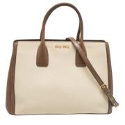 Pre-owned Leather totes Miu Miu Pre-owned , Brown , Dames